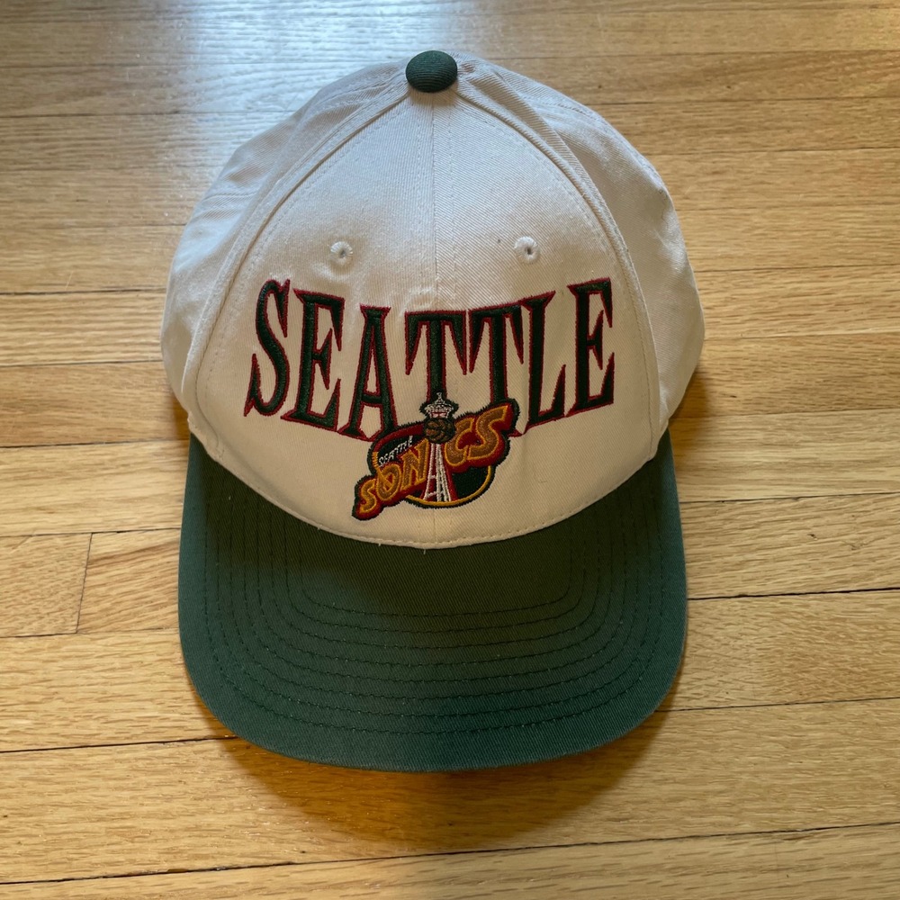Vintage Seattle Super Sonics NBA Snapback Hat Mitchell & Ness
